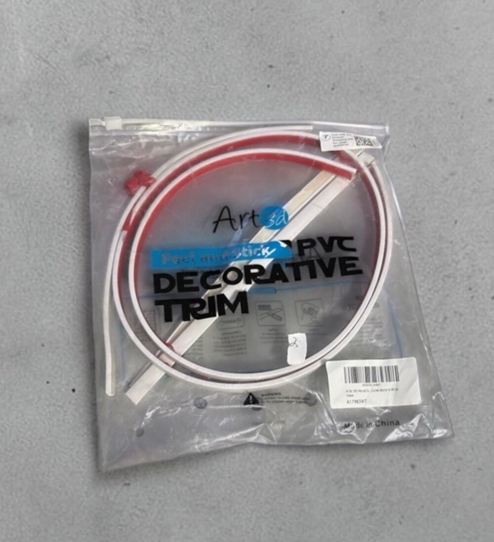 Art 3d peel and stick PVC White Decorative Trim